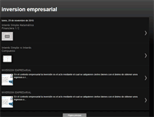 Tablet Screenshot of inversionempresarialyriesgos.blogspot.com