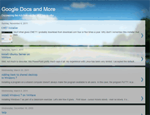 Tablet Screenshot of googledocsandmore.blogspot.com