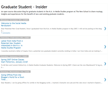 Tablet Screenshot of graduatestudent-insider.blogspot.com