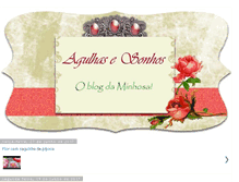 Tablet Screenshot of agulhasesonhos.blogspot.com