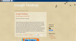 Desktop Screenshot of google-desktop.blogspot.com