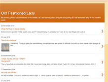 Tablet Screenshot of oldfashionedlady.blogspot.com
