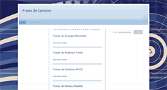Desktop Screenshot of frasesdecantores.blogspot.com