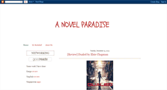 Desktop Screenshot of anovelparadise.blogspot.com