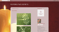 Desktop Screenshot of mysteriesandsecrets.blogspot.com