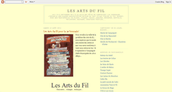 Desktop Screenshot of lesartsdufil.blogspot.com
