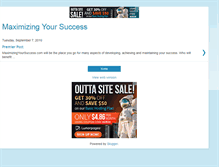 Tablet Screenshot of maximizingyoursuccess.blogspot.com