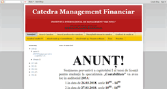 Desktop Screenshot of catedra-management-financiar-imi-nova.blogspot.com