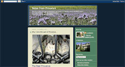 Desktop Screenshot of notesfromprovence.blogspot.com