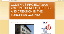 Desktop Screenshot of comeniusgastronomie.blogspot.com