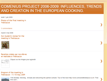 Tablet Screenshot of comeniusgastronomie.blogspot.com