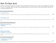 Tablet Screenshot of home-treatment-for-acne.blogspot.com