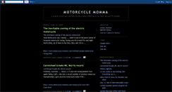 Desktop Screenshot of motorcyclemomma.blogspot.com