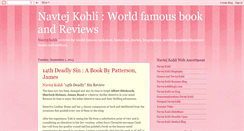 Desktop Screenshot of navtej-kohli-book-reviews.blogspot.com