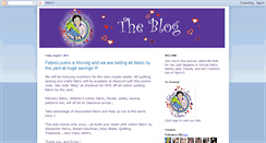 Desktop Screenshot of fabricloversblog.blogspot.com