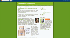 Desktop Screenshot of evolutionarypsych.blogspot.com