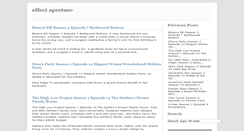 Desktop Screenshot of effect-aperture.blogspot.com