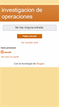 Mobile Screenshot of investigoperaciones-ingindustrial.blogspot.com