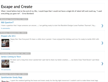 Tablet Screenshot of escapeandcreate.blogspot.com