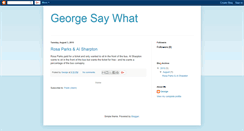 Desktop Screenshot of georgesaywhat.blogspot.com