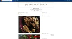 Desktop Screenshot of 365daysinmymouth.blogspot.com