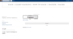 Desktop Screenshot of learn-how-to-hack1.blogspot.com