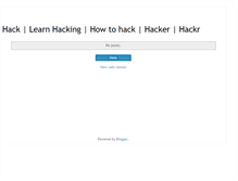 Tablet Screenshot of learn-how-to-hack1.blogspot.com