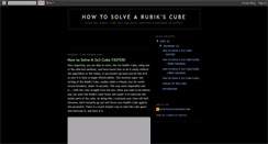 Desktop Screenshot of howtosolvearubikscube.blogspot.com
