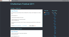 Desktop Screenshot of cheltenhamfestival2011.blogspot.com