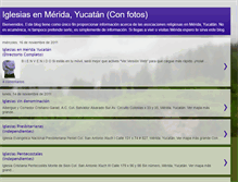 Tablet Screenshot of iglesiasenmeridayucatan.blogspot.com