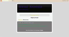 Desktop Screenshot of hostalacuarela.blogspot.com