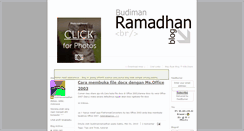 Desktop Screenshot of budimanramadhan.blogspot.com