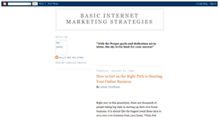 Desktop Screenshot of basic-internet-marketing-strategies.blogspot.com