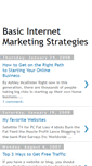 Mobile Screenshot of basic-internet-marketing-strategies.blogspot.com