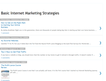 Tablet Screenshot of basic-internet-marketing-strategies.blogspot.com