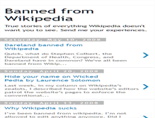 Tablet Screenshot of bannedfromwikipedia.blogspot.com