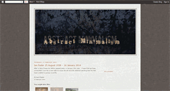 Desktop Screenshot of abstractminimalism.blogspot.com