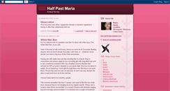 Desktop Screenshot of halfpastmaria.blogspot.com