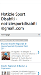 Mobile Screenshot of notiziesportdisabili.blogspot.com