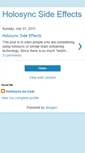 Mobile Screenshot of holosync2011.blogspot.com