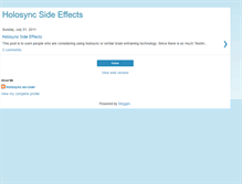 Tablet Screenshot of holosync2011.blogspot.com