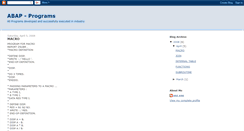 Desktop Screenshot of abap-programs.blogspot.com