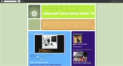 Desktop Screenshot of educacionfisicadefydsector19.blogspot.com