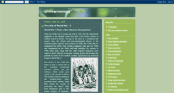 Desktop Screenshot of civilwarmemory.blogspot.com