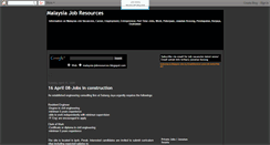 Desktop Screenshot of malaysia-jobresources.blogspot.com