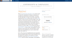 Desktop Screenshot of copyrightsandcampaigns.blogspot.com