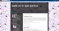 Desktop Screenshot of nadaesloqueparece-lasconchis.blogspot.com