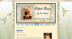 Desktop Screenshot of kehrlibears.blogspot.com