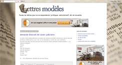 Desktop Screenshot of lettres-modeles.blogspot.com