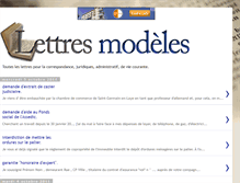 Tablet Screenshot of lettres-modeles.blogspot.com